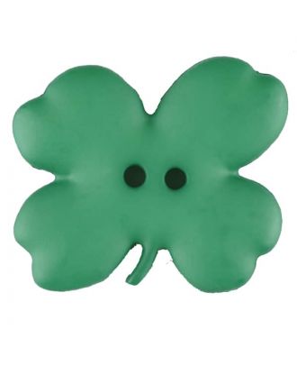 Cloverleaf, 2 holes - Size: 23mm - Color: green - Art.No. 310951