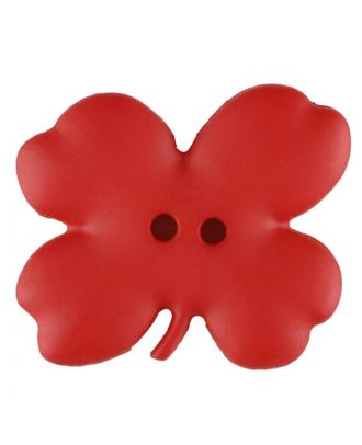 Cloverleaf, 2 holes - Size: 23mm - Color: red - Art.No. 310953