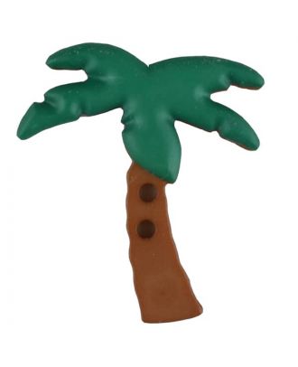 palm tree with 2 holes - Size: 25mm - Color: green - Art.No. 331083