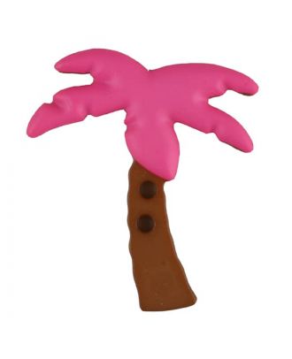Zweiteiliger Kinderknopf Kokospalme - Größe: 25mm - Farbe: pink - Art.Nr. 331085