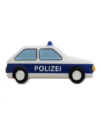 Polizeiauto mit Öse - Größe: 25mm - Farbe: white - Art.Nr. 341312