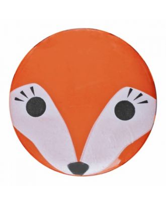 children button fox with shank - Size: 18mm - Color: orange - Art.No. 281163