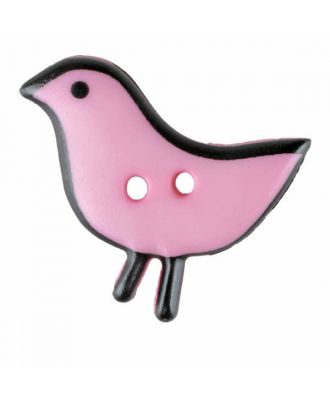 Vogelknopf Polyamid mit zwei Löchern - Größe: 20mm - Farbe: rosa - Art.Nr. 311059
