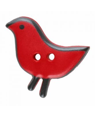 Vogelknopf Polyamid mit zwei Löchern - Größe: 20mm - Farbe: rot - Art.Nr. 311060