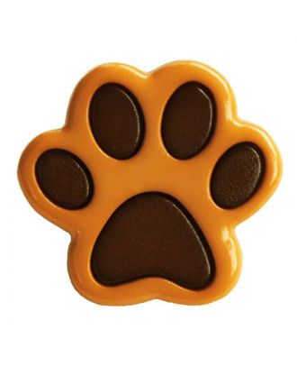 children button polyamide shape of a paw and shank - Size: 18mm - Color: braun - Art.No.: 281214