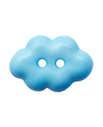 children button "cloud" polyamide with 2 holes - Size: 15mm - Color: hellblau - Art.No.: 261457