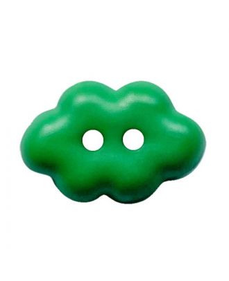 children button "cloud" polyamide with 2 holes - Size: 15mm - Color: grün - Art.No.: 261459