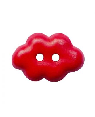 children button "cloud" polyamide with 2 holes - Size: 15mm - Color: rot - Art.No.: 261460