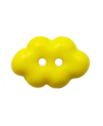 children button "cloud" polyamide with 2 holes - Size: 15mm - Color: gelb - Art.No.: 261461