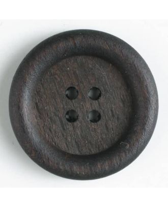 Holzknopf   - Größe: 28mm - Farbe: braun - Art.-Nr.: 320485