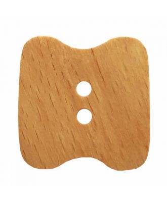 wood button with two holes  - Size: 34mm - Color: brown - Art.No. 370870