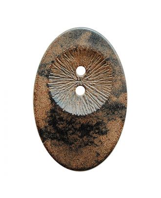 wood button oval-shaped with 2 holes - Size: 34mm - Color: braun - Art.No.: 400288