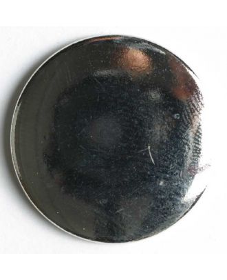 Blazerknopf, vollmetall mit Glanzeffekt und Öse - Größe: 25mm - Farbe: silber - Art.Nr. 310009