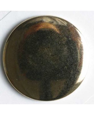 Blazer button, full metal - Size: 25mm - Color: gold - Art.No. 340113