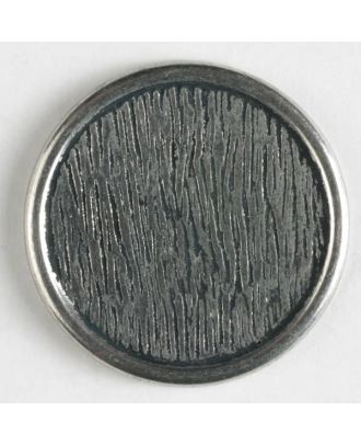 full metal button    - Size: 18mm - Color: antique silver - Art.-Nr.: 220693