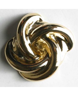 Full metal button - Size: 18mm - Color: gold - Art.No. 340167