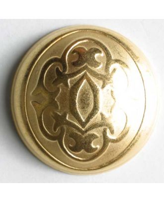 Full metal button - Size: 30mm - Color: dull gold - Art.No. 380029