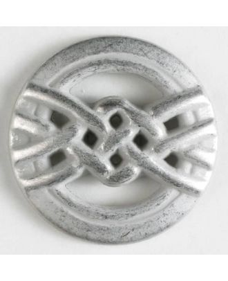 full metal button - Size: 25mm - Color: dull silver - Art.No. 350279