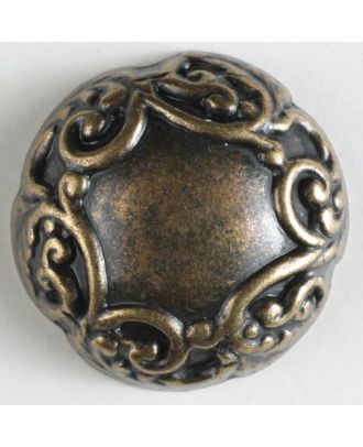 full metal button - Size: 30mm - Color: antique brass - Art.No. 370209