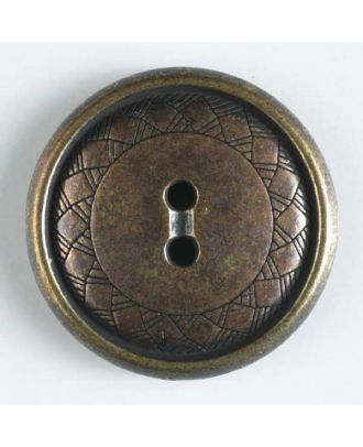 full metal button    - Size: 23mm - Color: antique tin - Art.-Nr.: 330455