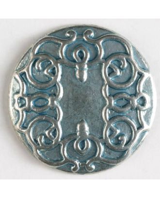 Vollmetallknopf    - Größe: 18mm - Farbe: altzinn - Art.-Nr.: 290579