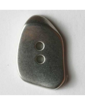 Full metal button - Size: 18mm - Color: dull silver - Art.No. 290641