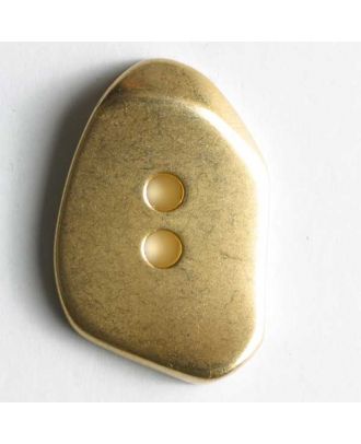 Full metal button - Size: 23mm - Color: dull gold - Art.No. 340560