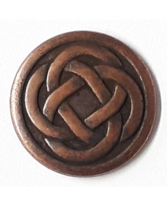 celtic knot with shank - Size: 23mm - Color: copper - Art.No. 331146