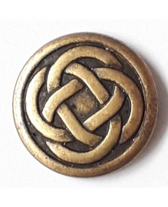 celtic knot with shank - Size: 18mm - Color: antique brass - Art.No. 290745