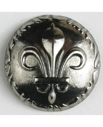 full metal button    - Size: 25mm - Color: antique silver - Art.-Nr.: 370509