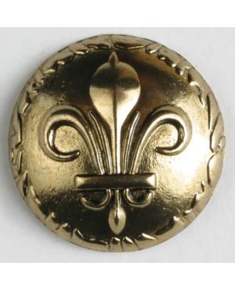 full metal button    - Size: 25mm - Color: antique gold - Art.-Nr.: 370511