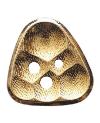 full metall button triangle comb 3-hole - Size: 20mm - Color: gold - Art.No. 370831