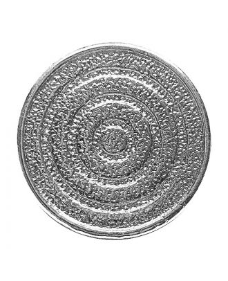 full metal button round shape with shank - Size: 15mm - Color: silber - Art.No.: 281228