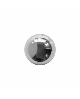 Vollmetallknopf rund, glänzend, mit Öse - Größe:  14mm - Farbe: silber - ArtNr.: 281302