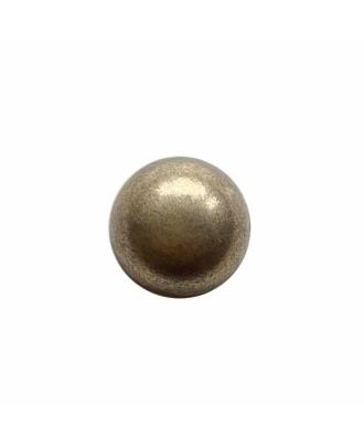 Vollmetallknopf rund mit Öse - Größe:  18mm - Farbe: altmessing - ArtNr.: 311256