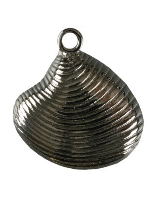 shell with shank - Size: 16mm - Color: silver - Art.No. 270338