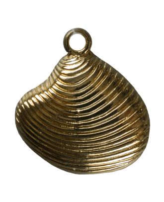 Muschel mit Öse - Größe: 16mm - Farbe: gold - Art.Nr. 270323