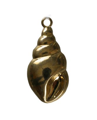 Muschel mit Öse - Größe: 23mm - Farbe: gold - Art.Nr. 270324