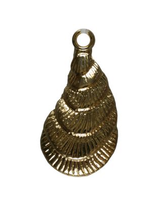 Muschel mit Öse - Größe: 20mm - Farbe: gold - Art.Nr. 270325