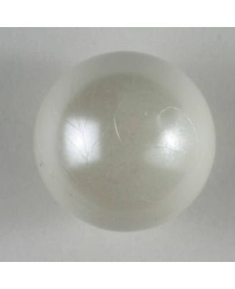 Kunststoffknopf Kugelform - Größe: 8mm - Farbe: weiß - Art.Nr. 201185