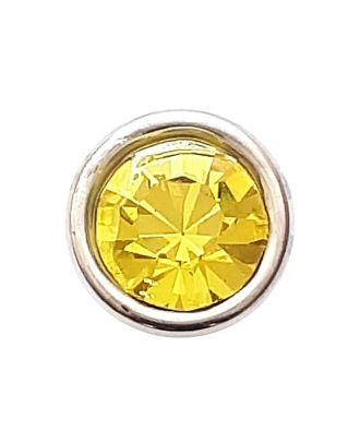 Rhinestonebutton with shank - Size: 10mm - Color: yellow - Art.No. 370843