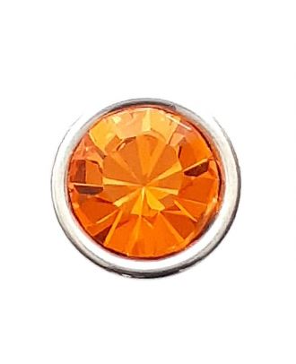 Rhinestonebutton with shank - Size: 8mm - Color: orange - Art.No. 341282