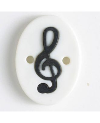 two part button with holes - Size: 25mm - Color: white - Art.No. 330823