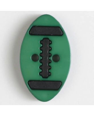Zweiteiliger Polamidknopf mit Löchern - Größe: 25mm - Farbe: grün - Art.Nr. 330830