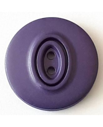 Polyamidknopf, Knopflöcher eingebettet in Oval  mit 2 Löchern - Größe: 30mm - Farbe: blau  - Art.Nr. 388742