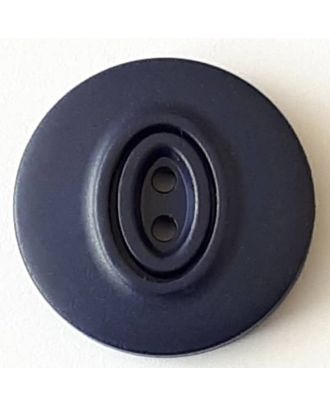 Polyamidknopf, Knopflöcher eingebettet in Oval  mit 2 Löchern - Größe: 30mm - Farbe: marine  - Art.Nr. 388743