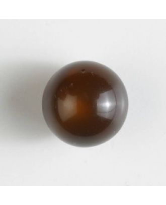 ball polyester button with a flat shank - Size: 10mm - Color: brown - Art.No. 191073