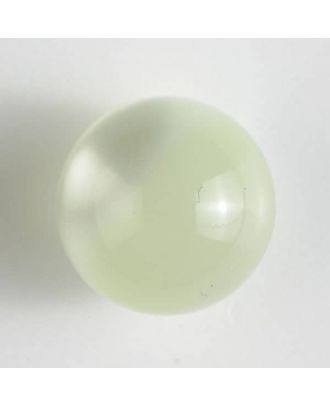 Polyester-Kugelknopf mit Öse - Größe: 10mm - Farbe: grün - Art.Nr. 191075