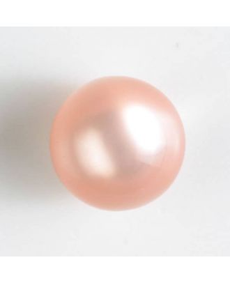 ball polyester button with a flat shank - Size: 10mm - Color: pink - Art.No. 191076