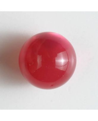 Polyester-Kugelknopf mit Öse - Größe: 14mm - Farbe: pink - Art.Nr. 221829